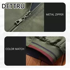 Jaqueta casual dupla face masculina, casaco de gola alta, jaquetas da moda, nova chegada - loja online