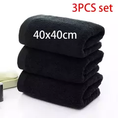 Toalha preta pura super absorvente, todo em algodão, não desbota, pequena praça, forte absorção de água, toalhas de cozinha - comprar online
