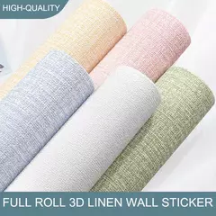 Autoadesivo Papel de Parede, Espuma 3D, Monocromático, Espessado, Impermeável, Fundo, Parede, Renovação, Adesivos, PVC, 50cm x 10m