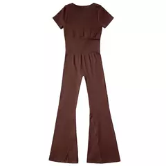 Macacão feminino roupa de uma peça sem mangas o-pescoço bodysuit macacão casual streetwear roupas femininas esportivas na internet