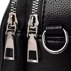 Cor sólida elegante rebite zíper bolsa de telefone móvel feminino simples cou - loja online