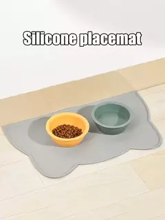1pc placemats para animais de estimação são impermeáveis e antiderrapantes para evitar derramamentos de alimentos e água e fáceis de limpar para cães e gatos - loja online