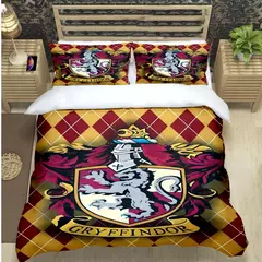 3d quente magia academia harry potter impressão conjuntos de cama suprimentos conjunto consolador adolescentes meninas dos desenhos animados gêmeo único presente do miúdo