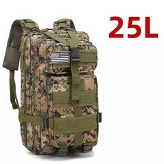 Imagem do Impermeável Tactical Sports Bag, mochila de nylon resistente, mochilas ao ar livre para Trekking, pesca, caça, camping, caminhadas, 25L, 50L