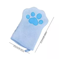 Imagem do 1/2 pçs luvas de cuidados para animais de estimação secagem rápida cão gato toalha de banho dupla face microfibra macia filhote de cachorro gatinho banho ferramentas de limpeza