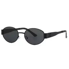 Oval Metal Óculos de sol para homens e mulheres, óculos, UV400, marca de luxo, moda designer, unisex, elegante, óculos de sol - comprar online