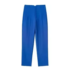 TRAF-Calças de escritório de cintura alta femininas, calças formais de escritório, calças lápis, pretas, rosa, brancas para senhoras, moda - comprar online