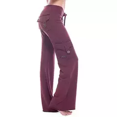 Imagem do Calças de carga para mulheres Calças de perna larga elásticas fortes, Corredores macios femininos, moletom de cordão esportivo, calças de carga retas, transporte direto