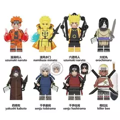 Naruto akatsuki blocos de construção figura ação brinquedos anime modelo periférico crianças bloco figuras acessórios bonecas criança brinquedo presentes