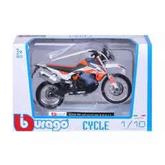 Imagem do Bburago 1:18 KTM 990 GSX-R1000 YAMAHA Ducati 450F original autorizado simulação liga modelo de motocicleta carro de brinquedo presente collectio