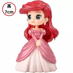 Novo bandai disney a pequena sereia anime qposket personagens ariel glitter linha figura de ação modelo colecionável brinquedos aniversário