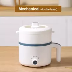 Fogão de arroz elétrico para casa, camada simples e dupla, antiaderente, multicooker mecânico, panela vaporizada inteligente, 1,2 l, 220V