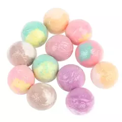 12 pçs/set natural mini artesanal banho de pé spa rico óleos essenciais bola banho mini mão pé spa banho bola - comprar online