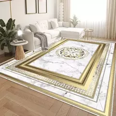 Imagem do Ouro luxuoso grandes tapetes para sala de estar, Europa e América, Villa Hall d