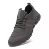 Calçado esportivo casual masculino, tênis leve, malha respirável, tênis preto de corrida, branco, atlético, corrida, tênis, ao ar livre
