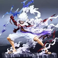 One Piece Raiden Five Gear Nica Lightning Luffy Action Figure, Estátua Modelo, Brinquedos Boneca Coleção, Decoração Presente, 25cm - loja online