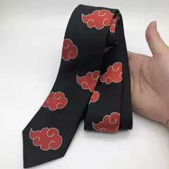 Anime ninja naruto akatsuki uchiha itachi cosplay traje adulto unisex gravata estudante halloween prop acessórios presente de natal