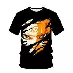 Camiseta infantil com estampa naruto 3d, anime japonês, lazer de rua, esportes, blusa grande, verão quente para meninos, nova, 2022 - Wolf Magazine