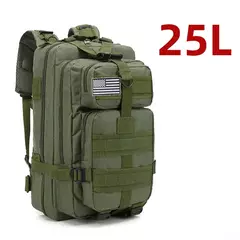 Impermeável Tactical Sports Bag, mochila de nylon resistente, mochilas ao ar livre para Trekking, pesca, caça, camping, caminhadas, 25L, 50L na internet