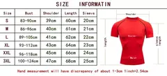T-shirt de compressão masculina, secagem rápida, mangas curtas, ginásio esporte, top, camisa de treino, roupa de jogging, verão - loja online