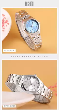 Skmei-relógio de quartzo de luxo feminino, movimento japão, simples, fashion, feminino, 1620