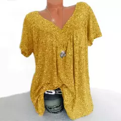 Camiseta comprida sem mangas solta feminina, pijamas com decote em v, tops femininos, moda estampada floral, colete casual sexy, camiseta de verão - comprar online