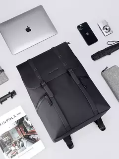 Mark Ryden-Mochila impermeável para laptop de grande capacidade para homens, mochilas casuais masculinas, bolsa de viagem de negócios, mochilas escolares de 15,6";;VERDADEIRO;;"MR 1622 BLACK,16 polegadas - Wolf Magazine