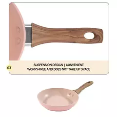 Frigideira antiaderente, fabricante de crepe, panela de fundo plano, liga de alumínio, revestimento antiaderente, fogão de indução