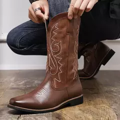 Botas Martin clássicas macias e confortáveis masculinas, sapatos de deslizamen - loja online