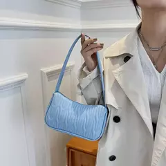 Imagem do Bolsa de axilas de couro PU para mulheres, bolsa casual, bolsas de ombro femininas, luxo