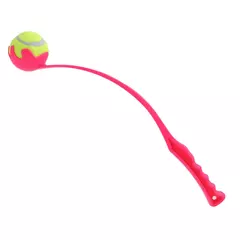 Vara de arremesso para animais de estimação, dispositivo de arremesso, brinquedo de arremesso, bola interativa para cães e gatos, brinquedos de treinamento para animais de estimação, suprimentos para animais de estimação - comprar online