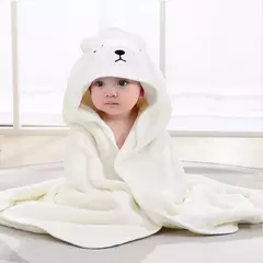 Roupão super macio com capuz para o bebê, capa dos desenhos animados, roupão de banho, toalha de banho recém-nascida, presente do chuveiro do bebê, 0-3 anos na internet