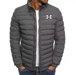 Imagem do Jaqueta de algodão simples e multifuncional masculina, gola em pé, casual, elegante, marca solta, nova, inverno