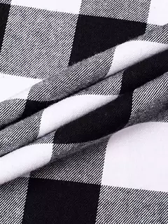 Conjunto de pijama xadrez solto masculino, tops casuais, Homewear na internet