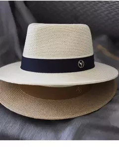 Chapéu de Palha Aba Larga para Mulheres e Homens, Boné de Sol de Praia, Proteção UV, Fedora Natural, Panamá, Macio, Designer, Presente de Aniversário, Verão, Novo - comprar online