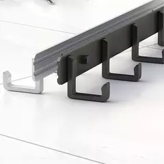 Ganchos não perfurados do banheiro, ganchos da porta, gancho da roupa da parede, armazenamento do quarto, alumínio do espaço, atacado