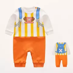 Imagem do Traje recém-nascido do bebê anime macacão menino kakashi akatsuki chopper zoro vegeta cosplay roupas infantis macacão 0-18 meses