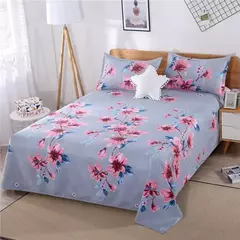 Folha de cama grossa lavada macia do pano do algodão, matéria têxtil home, poliéster, algodão, Pele-amigável, nenhumas tampas do descanso, 1PC - loja online