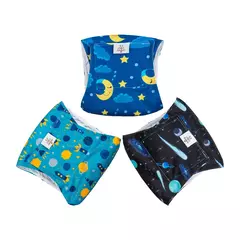 Imagem do (3 unidades por pacote) Fraldas reutilizáveis para cães masculinos CuteBone, faixas laváveis para barriga de cães, envoltórios para cães masculinos, fraldas para cães