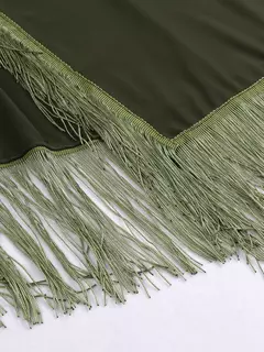 Imagem do Conjunto de biquíni de três peças, sutiã acolchoado, borla, saia de praia de cintura alta, maiô de verão, moda sexy, monocromático