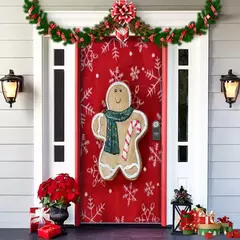 Pesadelo Antes Do Natal Decorações Ao Ar Livre Adereços, Tampa Da Porta, Santa, Xmas Elfos Contexto, Banner Party, Casa Porta Pendurar - Wolf Magazine