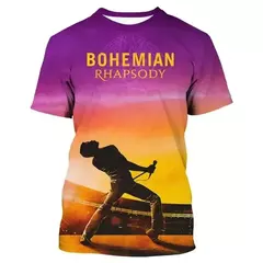 Homens e mulheres Queen Rock Band 3D Impresso Camisetas, Streetwear de grandes dimensões, camiseta de manga curta, Harajuku Tops, camisetas infantis, roupas da moda - comprar online