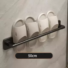 Imagem do Wall Mounted Slipper Rack para Banheiro, Rack de armazenamento, Quarto, Chuveiro, Banho Chinelos Cabide, Babouche Organizador, Sem Perfuração