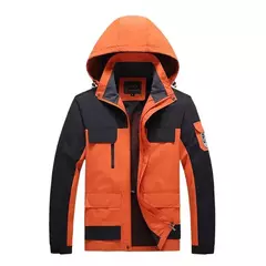 Jaqueta com capuz impermeável para homens, blusão ao ar livre, roupas esportivas, tamanho grande, campo, escalada, plus size, 5XL, 6XL, 7XL, 8XL - Wolf Magazine