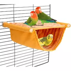 Rede suspensa para animais de estimação, ninho quente, casa de papagaio, removível, lavável, gaiola de pássaros, poleiro para hamster, lovebird - Wolf Magazine