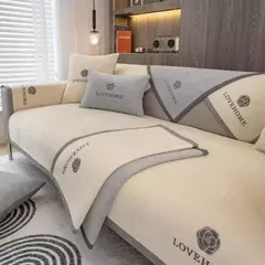 Capa de sofá chenille para sala de estar, combinação universal, estilo luxuoso acessível, toalha de sofá, quatro estações