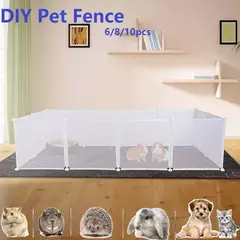 Pequeno cercadinho para animais de estimação, faça você mesmo, livremente combinado, cerca de quintal para cachorro, gato, gatinho, coelho, cobaia, coelho, ouriços