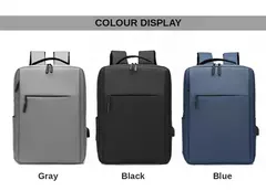 Mochila multifuncional de grande capacidade para laptop, carregamento USB, mochilas de escola de informática, bolsa impermeável Oxford para homens, viagem, masculina - loja online