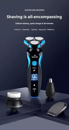 Fang Braun-Barbeador elétrico original para homens, aparador de cabelo, USB recarregável, aparador profissional, cortador de cabelo, 5320s - Wolf Magazine