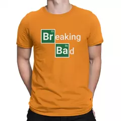 Camiseta de manga curta masculina, Sinal, Vintage, 100% algodão, Breaking Bad, Roupa Crewneck, Verão - Wolf Magazine